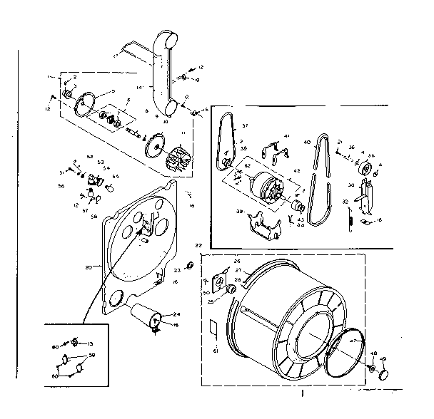Kenmore 1106207741 bulkhead assembly diagram