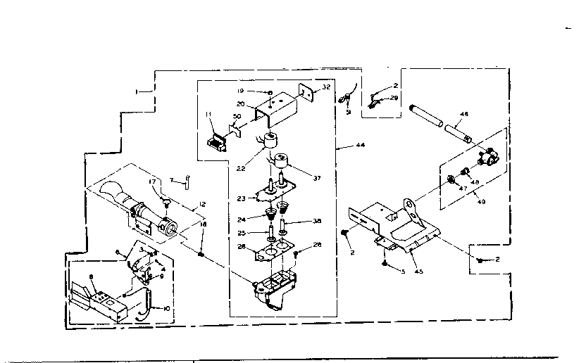 Kenmore 1106207741 burner assembly diagram