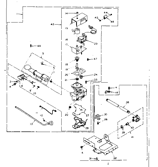 Kenmore 1106207433 white rodgers burner assembly diagram
