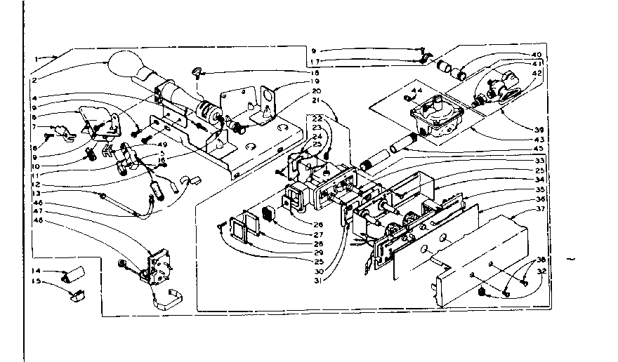 Kenmore 1106117721 dole burner assembly diagram