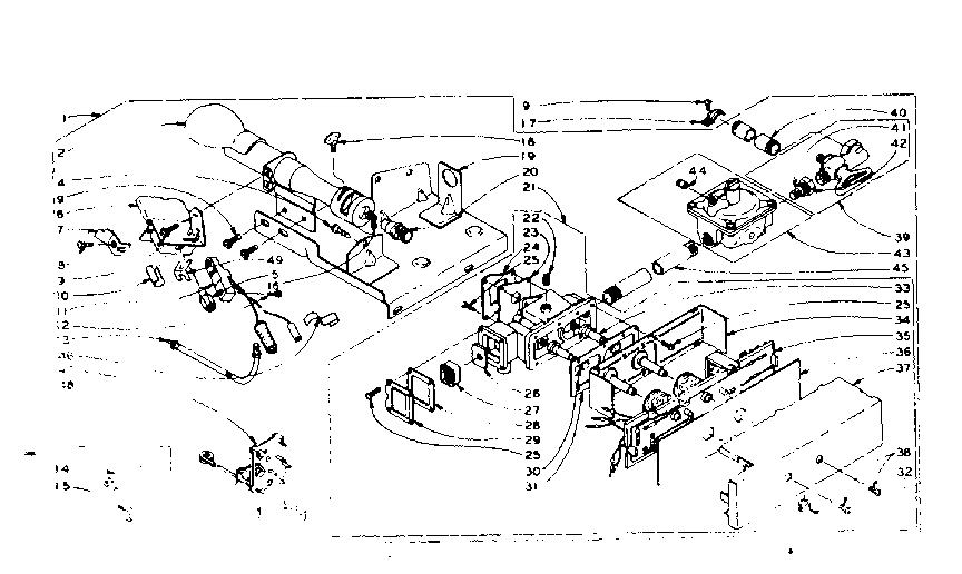 Kenmore 1106117800 dole burner assembly diagram