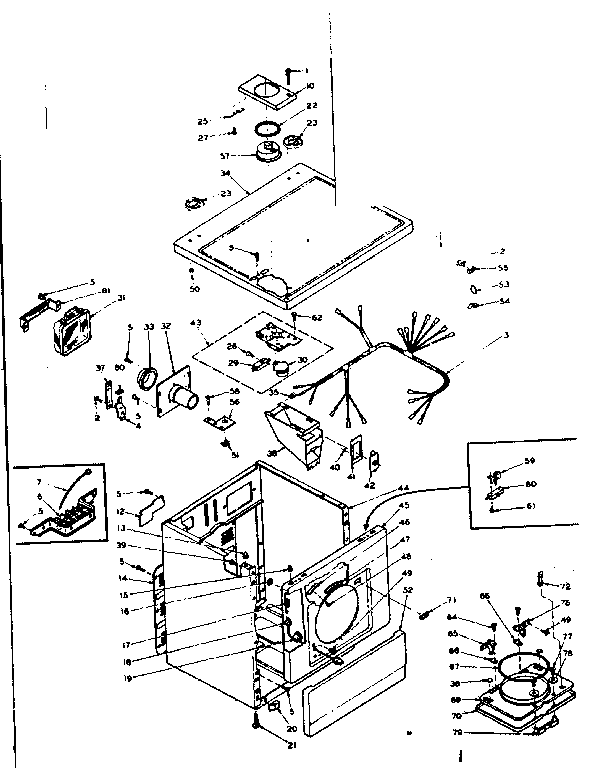Kenmore 1106118202 machine sub-assembly diagram