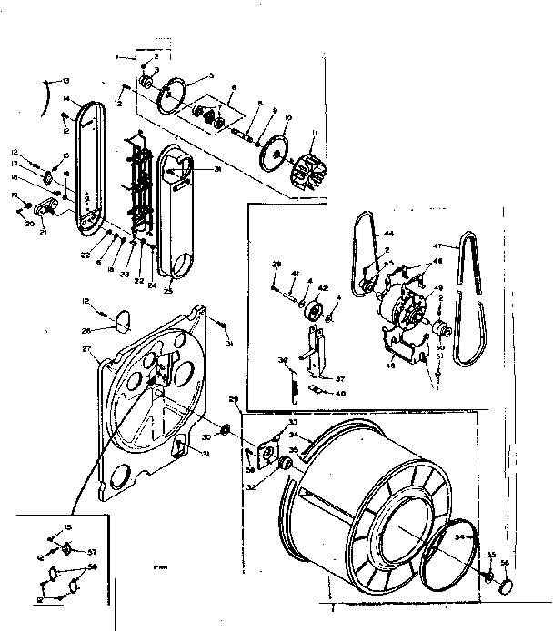 Kenmore 1106118252 bulkhead assembly diagram