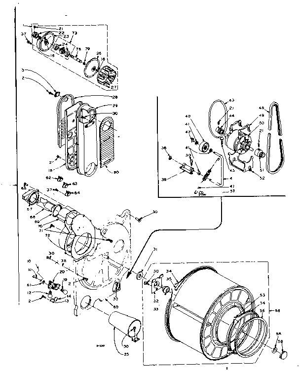 Kenmore 1106117801 bulkhead assembly diagram
