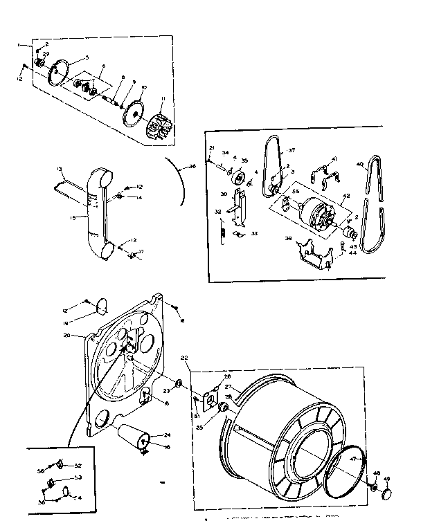 Kenmore 1106117233 bulkhead assembly diagram