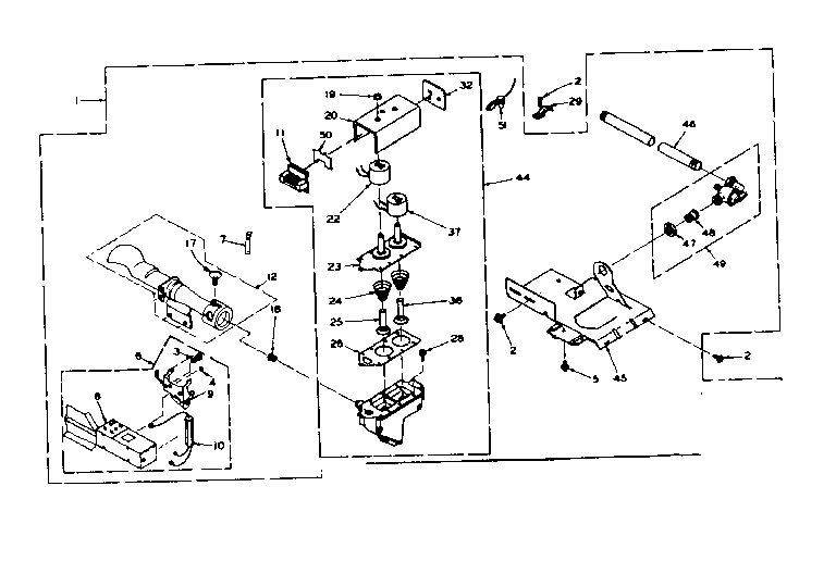 Kenmore 1106117233 burner assembly diagram