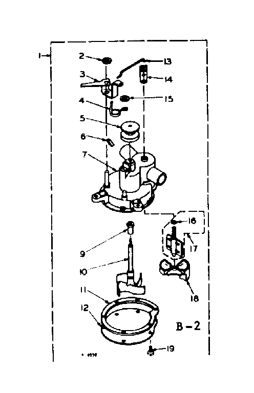 Kenmore 1106214432 pump assembly diagram
