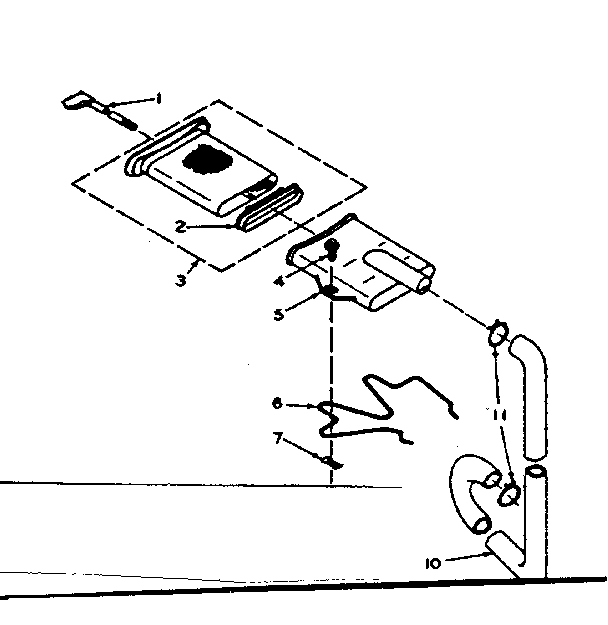 Kenmore 1106205252 filter assembly diagram