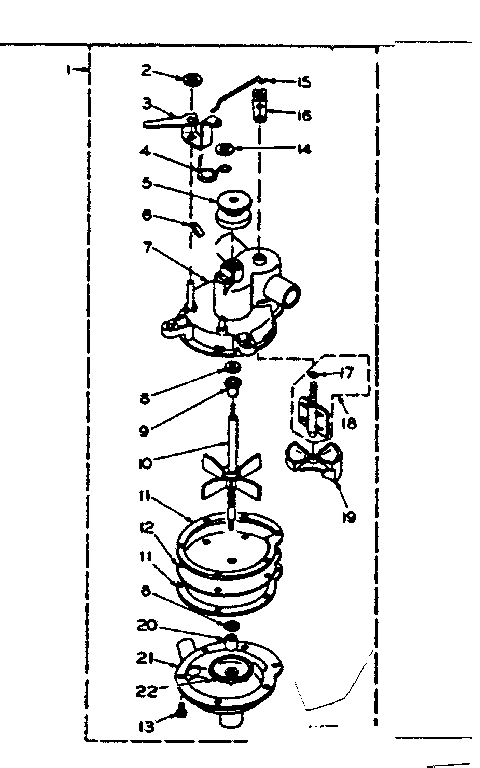 Kenmore 1106205252 pump assembly diagram