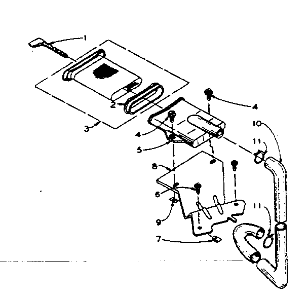 Kenmore 1106205400 filter assembly diagram