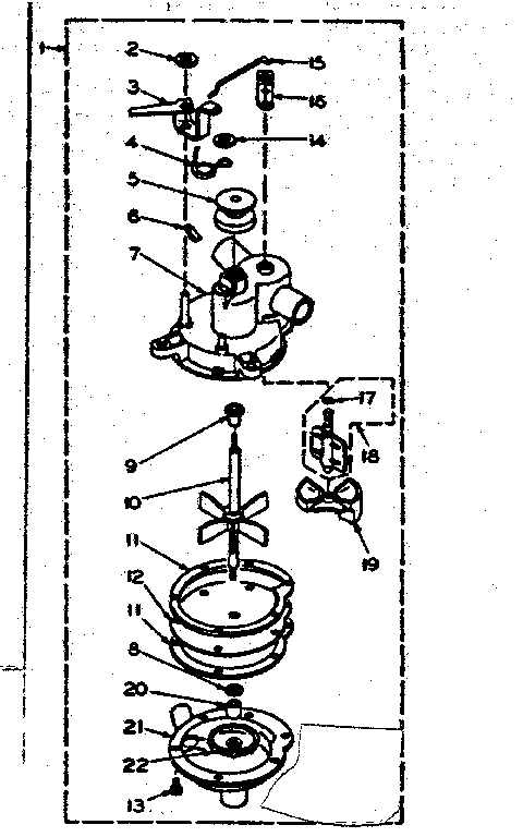 Kenmore 1106205401 pump assembly diagram