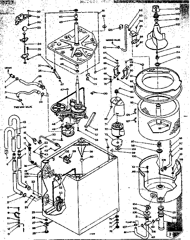 Kenmore 1106204753 machine sub-assembly diagram