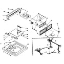 Kenmore 1106204104 top and console assembly diagram