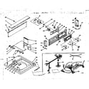 Kenmore 1106205760 top and console assembly diagram