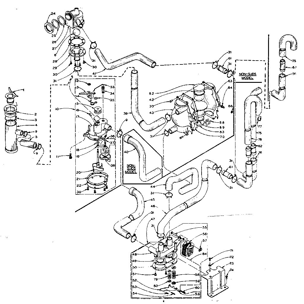 Kenmore 1106205760 water assembly diagram