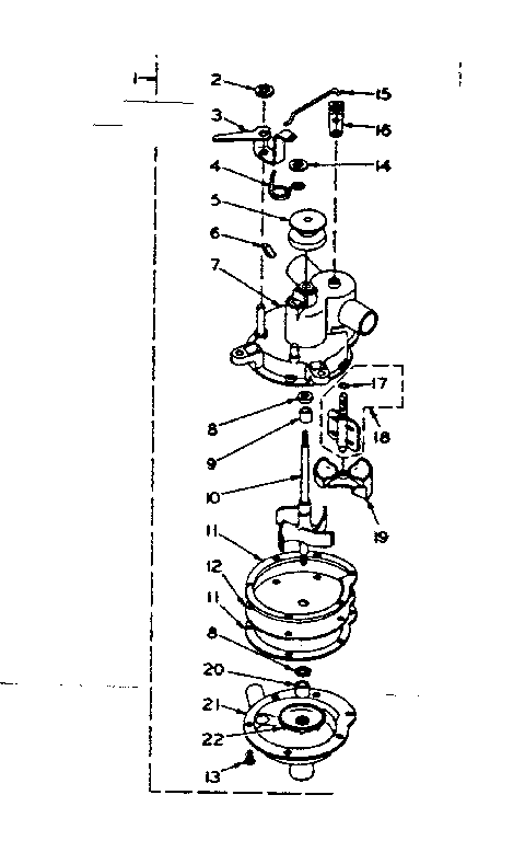 Kenmore 1106205751 pump assembly diagram