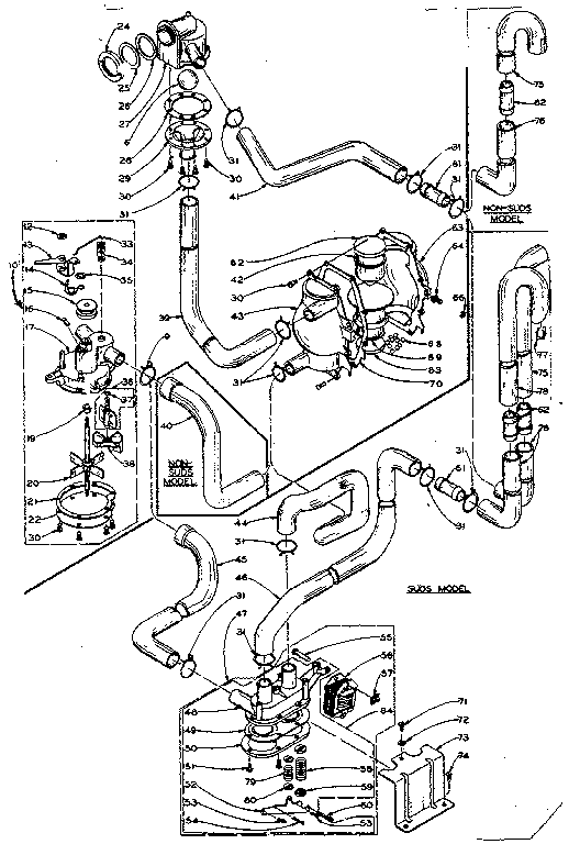 Kenmore 1106205803 water system diagram