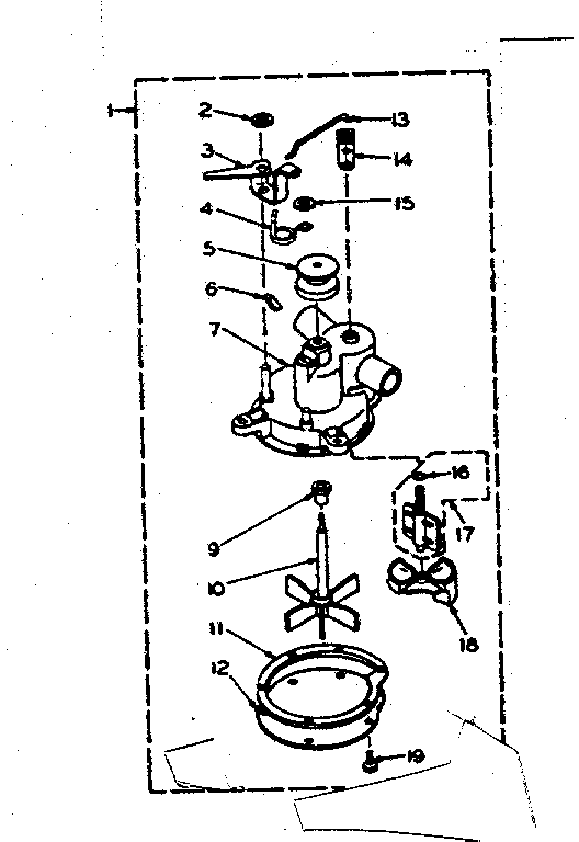 Kenmore 1106204052 pump assembly diagram