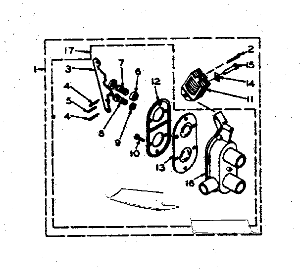 Kenmore 1106205704 two way valve assembly diagram