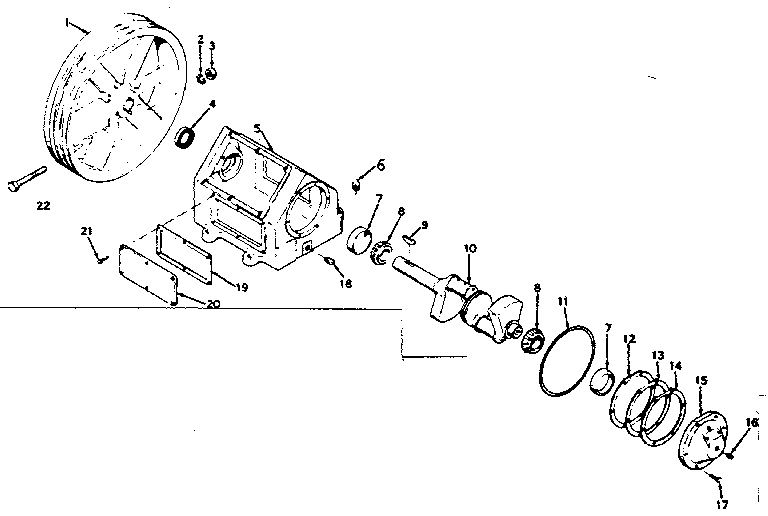Craftsman 10217320 flywheel/ base and cup assembly diagram