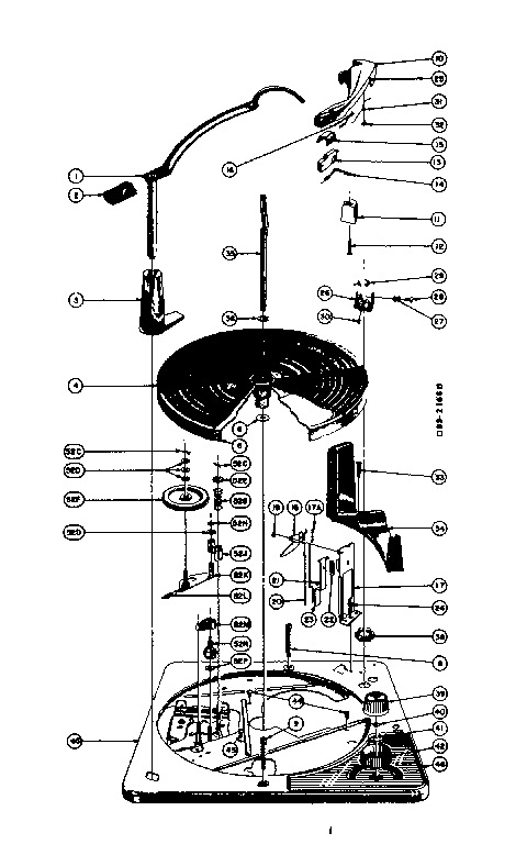 LXI 52856160 top of record changer diagram