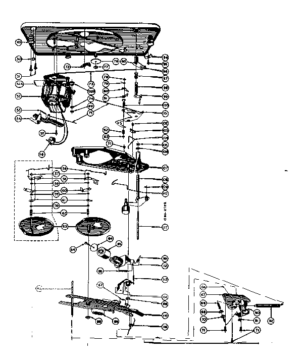 LXI 52856160 bottom of record changer diagram