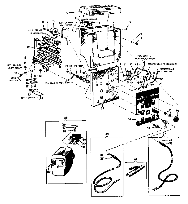 Craftsman 11320992 lid and cabinet diagram