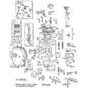 Briggs & Stratton 190400 TO 190499 (2504 - 2767) replacement parts diagram
