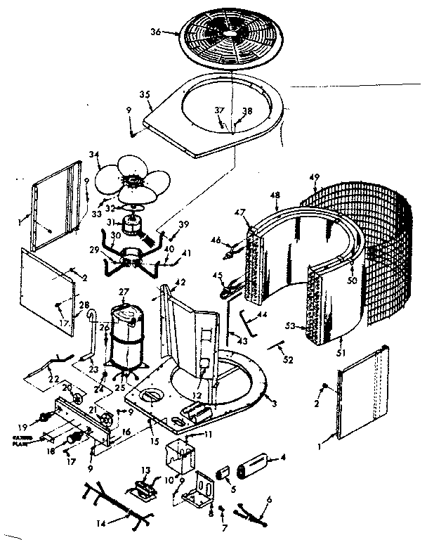 Kenmore 867816761 unit parts diagram
