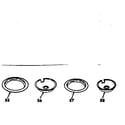 Kenmore 6284518011 optional porcelain pan and chrome ring kit diagram