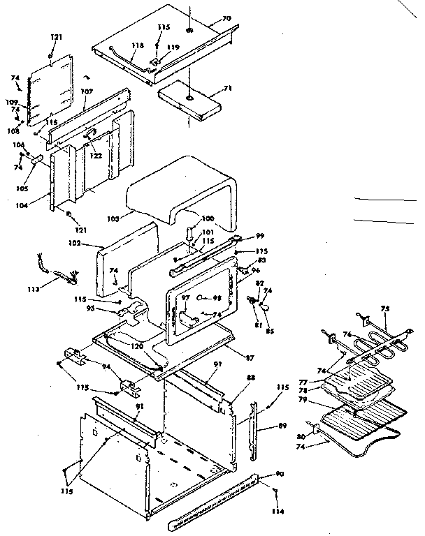 Kenmore 6284518011 body assembly diagram