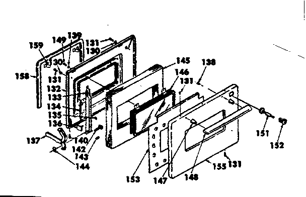 Kenmore 6284518011 door diagram