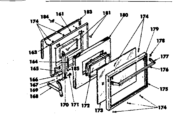 Kenmore 6284518011 door diagram