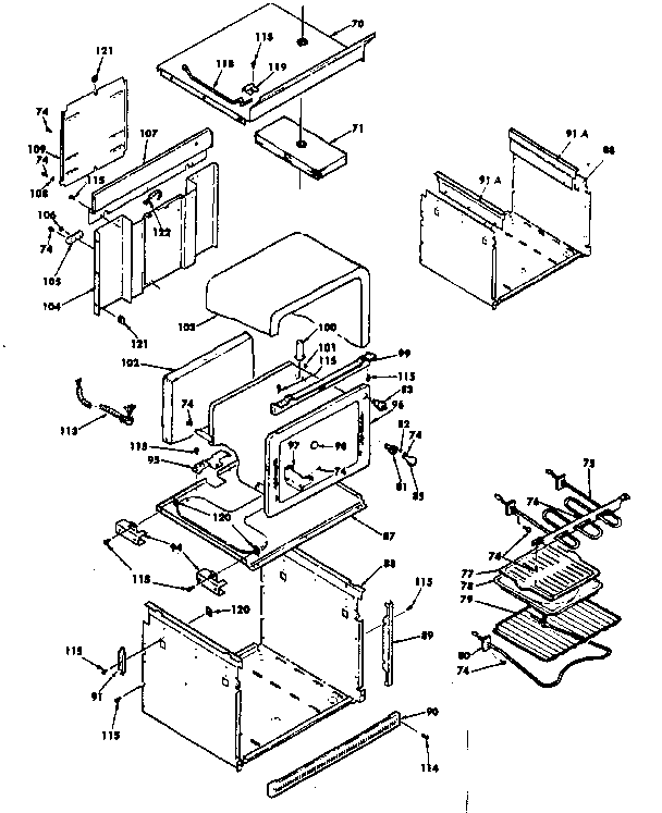 Kenmore 6284528010 body assembly diagram