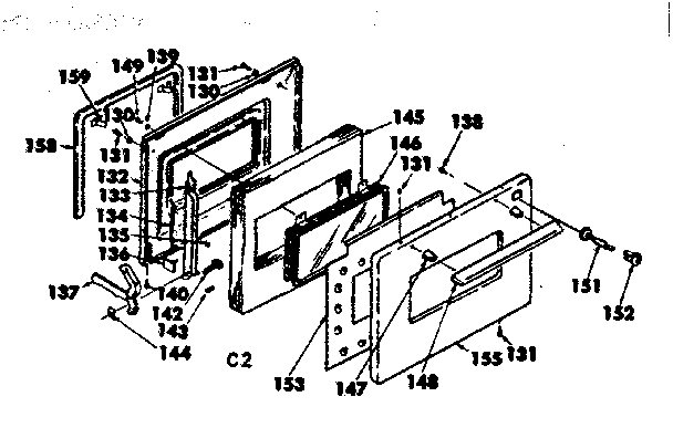 Kenmore 6284528010 door diagram
