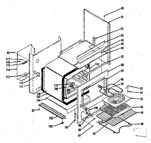 Kenmore 1199098410 body diagram