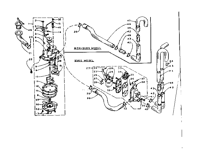 Kenmore 1105815102 water system diagram