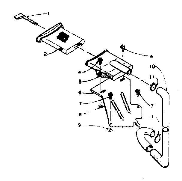 Kenmore 1105815501 filter assembly diagram