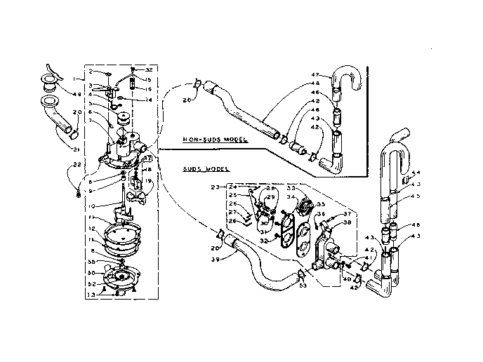 Kenmore 1105815501 water system diagram