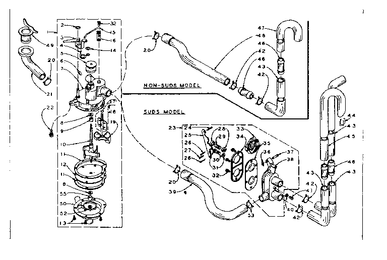 Kenmore 1105815653 water system diagram
