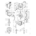 Kenmore 1105814654 machine sub-assembly diagram