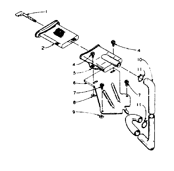 Kenmore 1105814700 filter assembly diagram