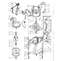 Kenmore 1105814800 machine sub-assembly diagram