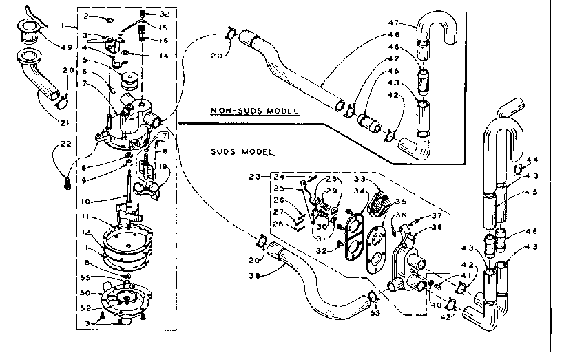 Kenmore 1105814802 water system diagram