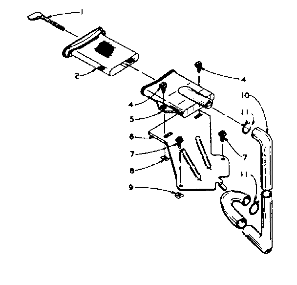 Kenmore 1105814802 filter assembly diagram