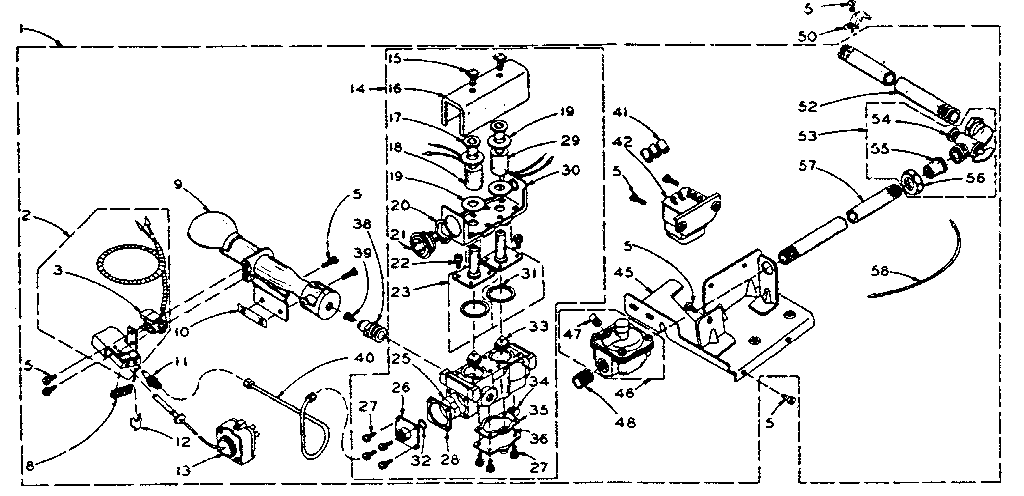 Kenmore 1105817801 general controls burner assembly diagram