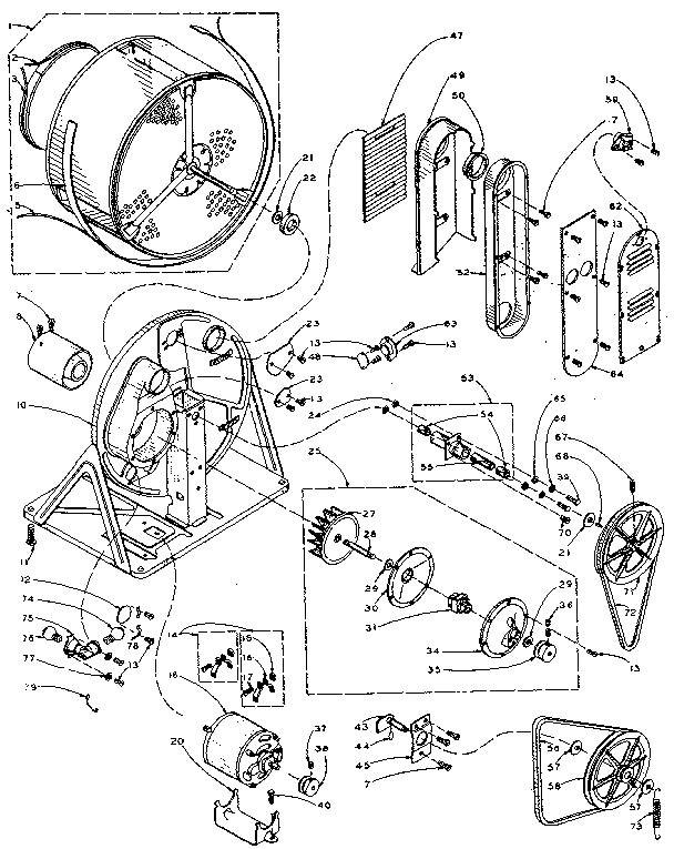 Kenmore 1105817830 base and bulkhead assembly diagram