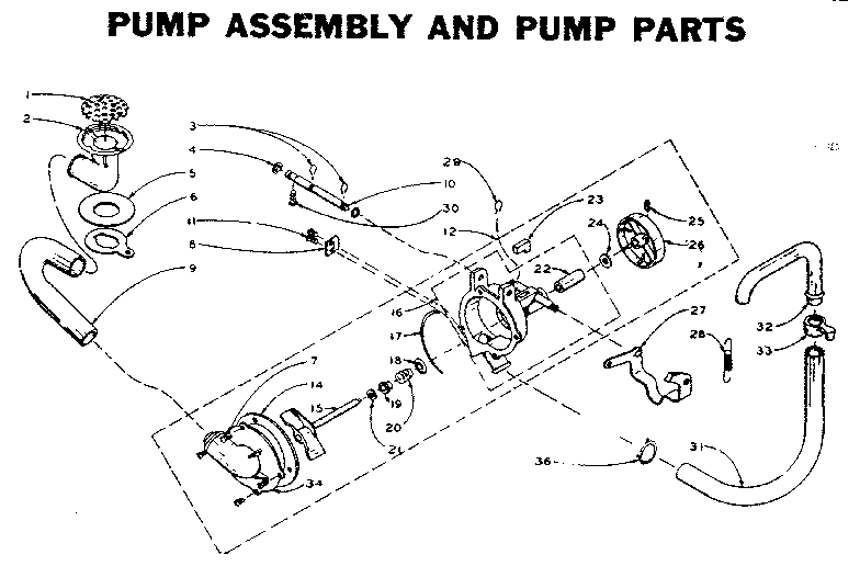 Kenmore 1105902802 pump assembly diagram