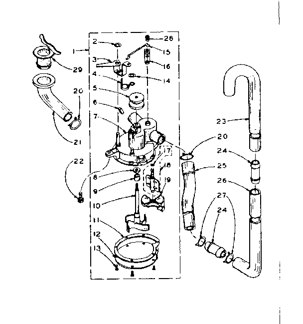 Kenmore 1105903000 water system diagram