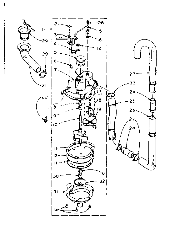Kenmore 1105904151 water system diagram